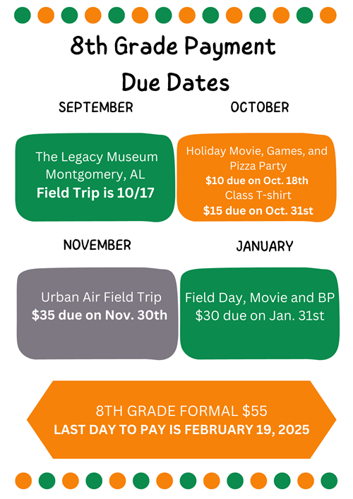 24-25 Payment Due Dates